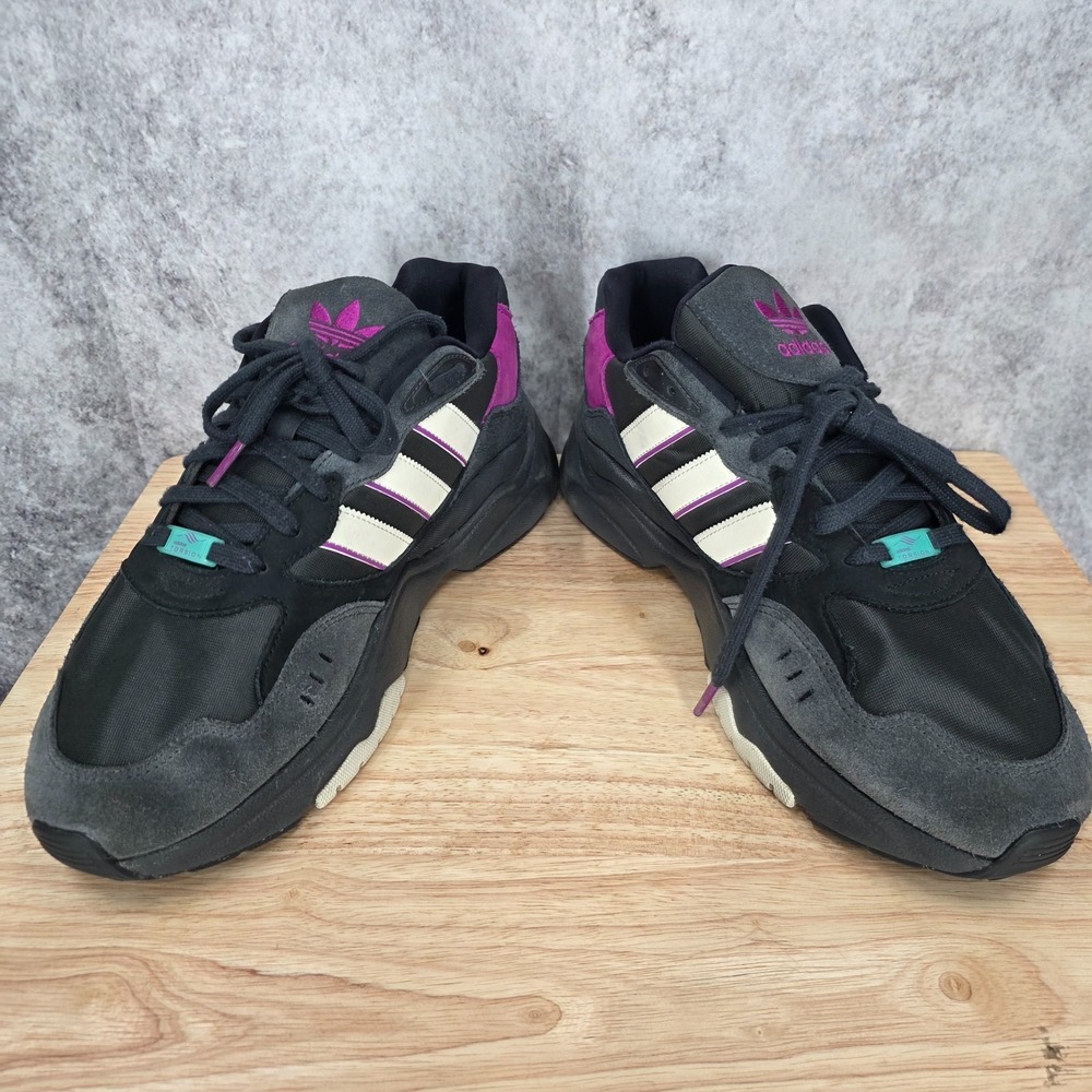 Adidas Retropy F90 Sneakers Mens 12 Black Magenta Lace Up Casual Shoes HP8020 - Picture 4 of 11